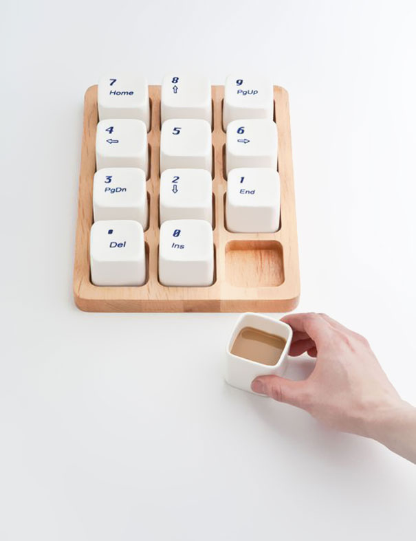 Keyboard Coffee Cups E Square Tasses et Mugs originaux