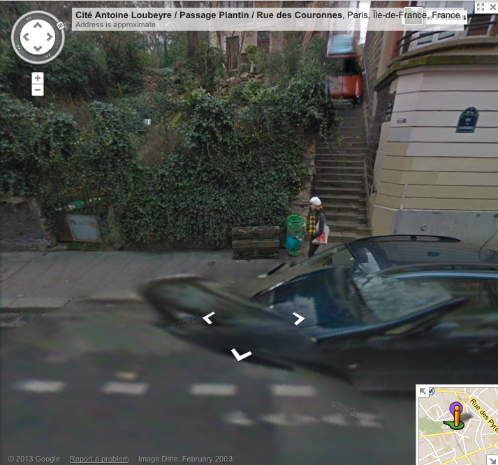 la memoire dans la peau Google Street Scene rue scene
