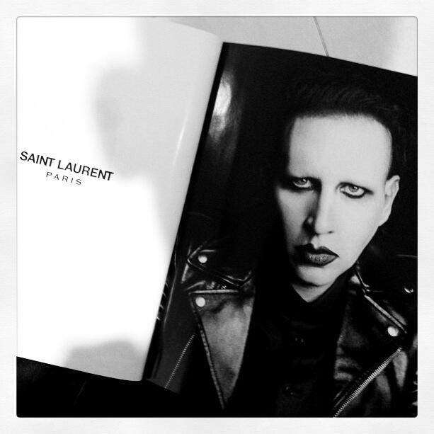 Marilyn Manson egerie Saint Laurent