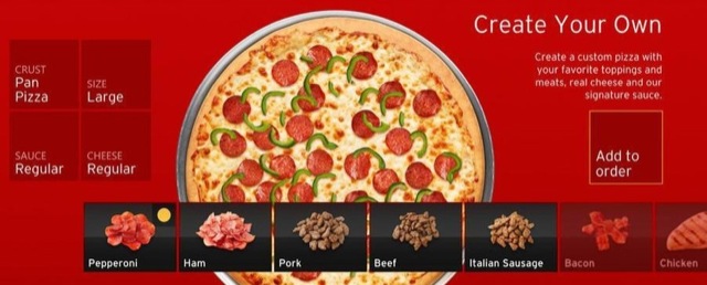 Pizza Hut application Xbox Microsoft