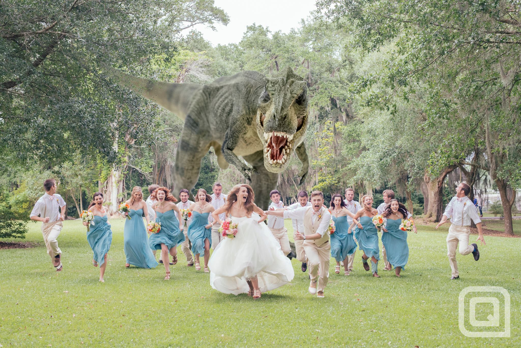 photo mariage T Rex