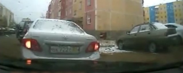 Russe voiture fuite fail