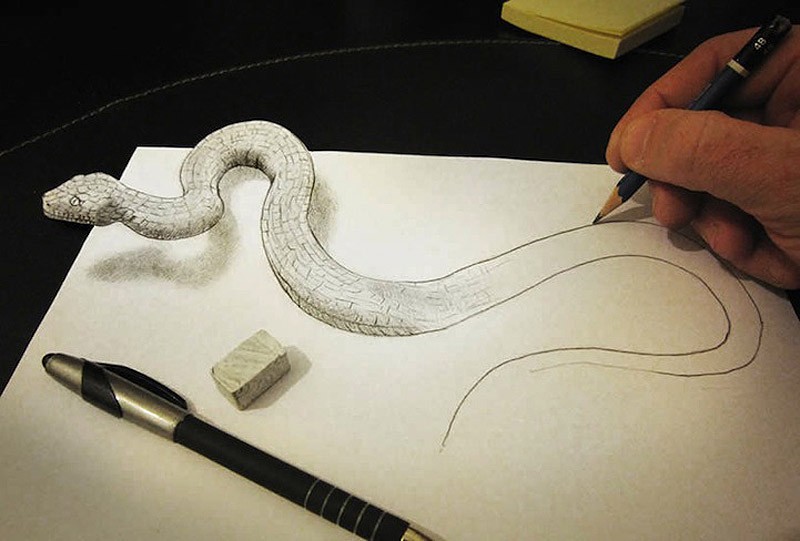 Dessin 3D crayon papier Alessandro Diddi 11