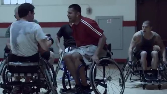 Guinness joueur basket fauteuil roulant