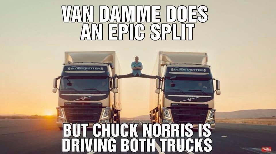 Pub Volvo jean CLaude Van Damme Chuck Norris