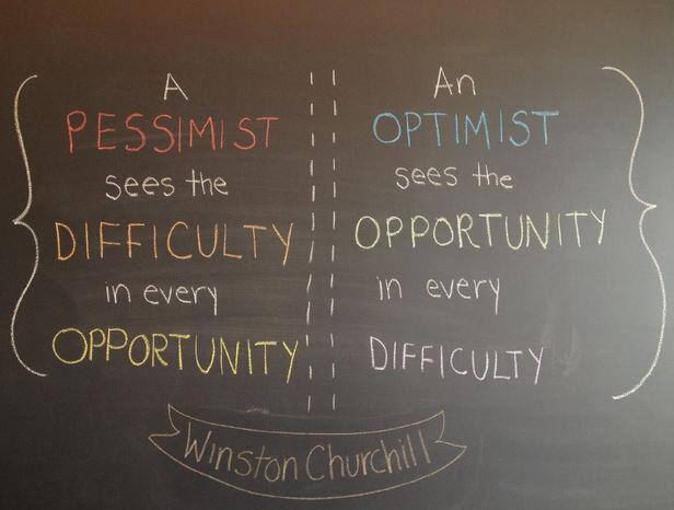 Winston Churchill Optimiste pessismiste