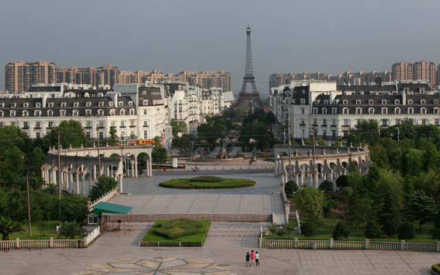 Reproduction de Paris dans une ville chinoise