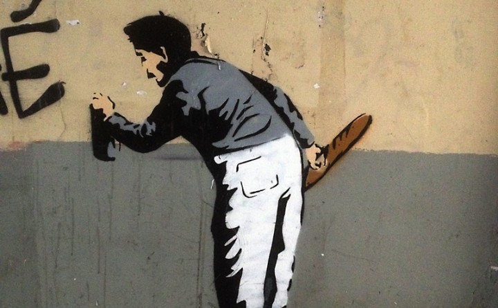 Banksy Paris baguette