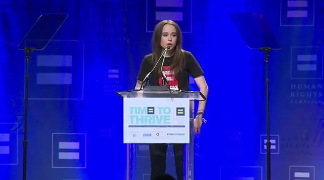 Ellen Page coming out