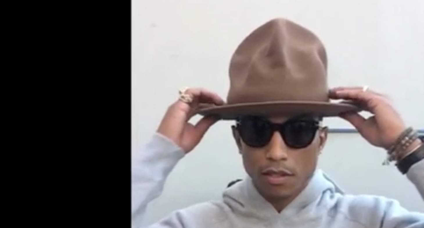 Sous le chapeau de Pharrell aux Grammy
