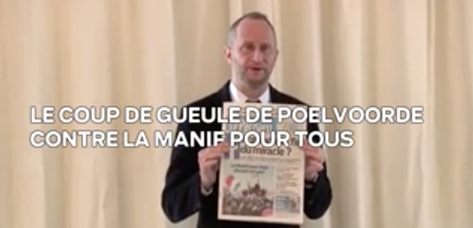 Video Benoit Poelvoorde Manif pour tous