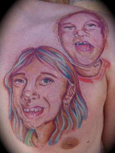 affreux tattoo enfant