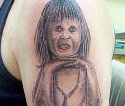 horrible tattoo enfant