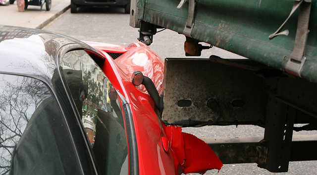 Accident Ferrari camion