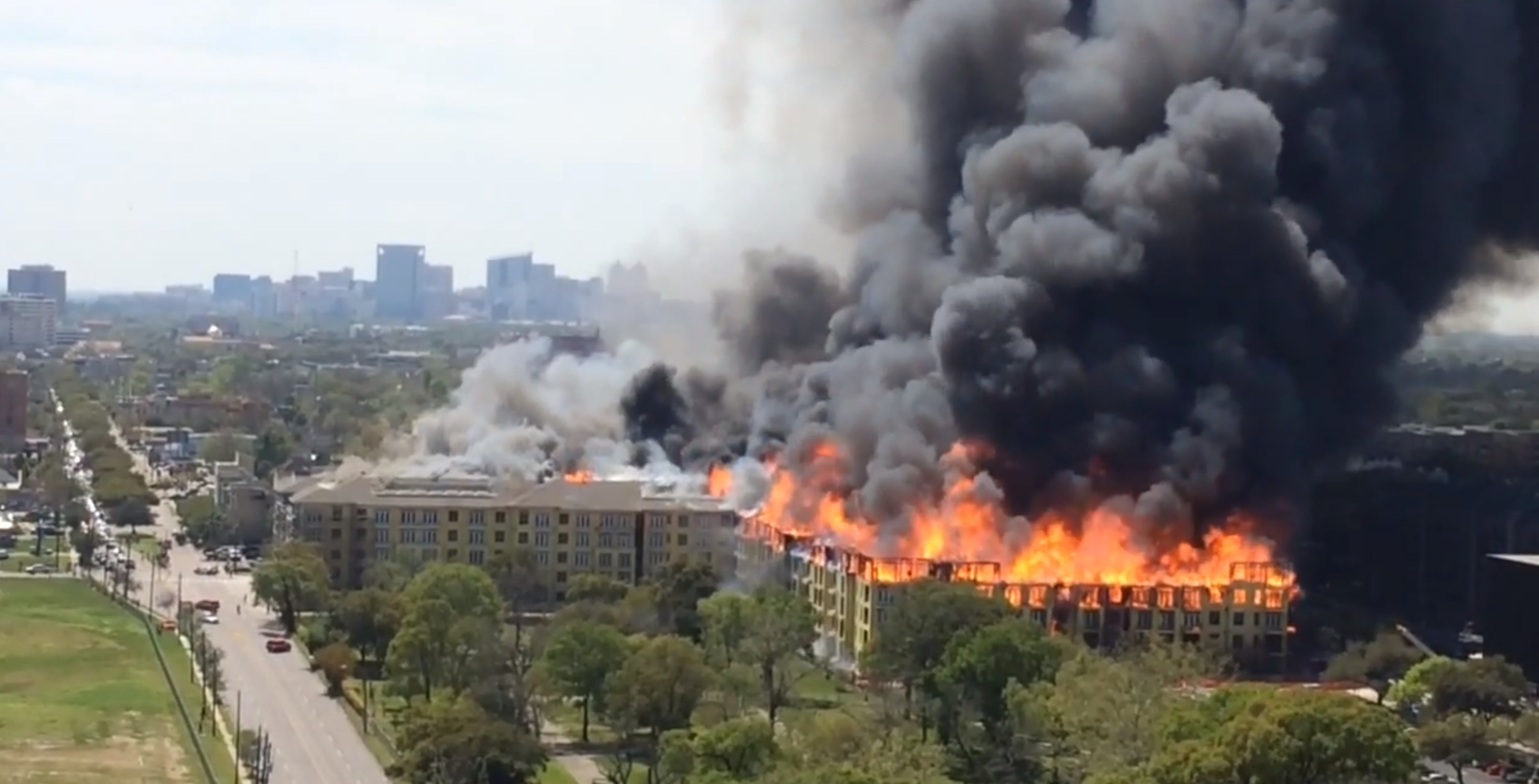 Immense incendie Houston