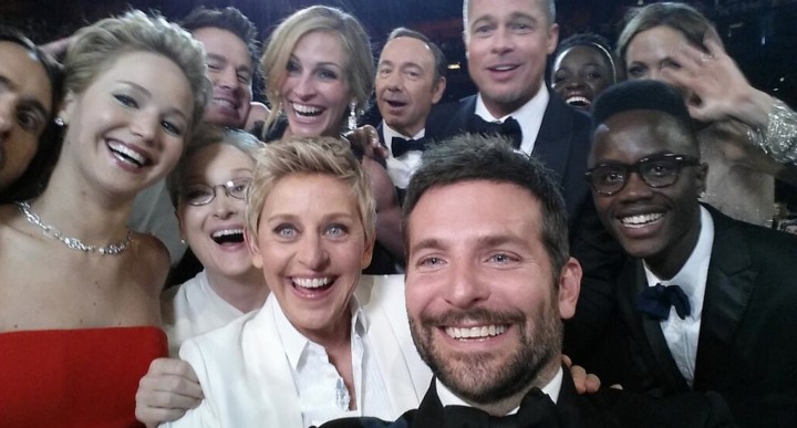 Selfie record avec les acteurs Oscars 2014