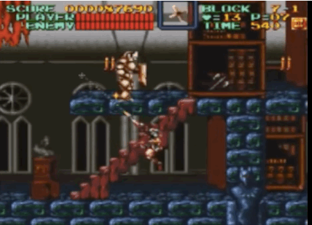 jeu video culte 1990 Super Castlevania