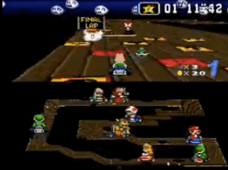jeu video culte 1990 Super Mario Kart