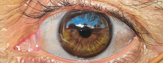 peinture yeux hyperrealistes