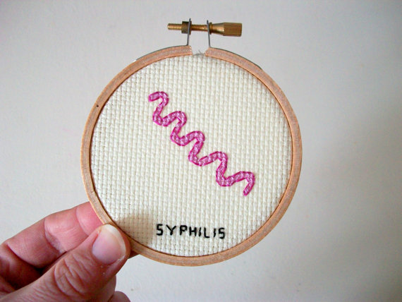 syphilis broderie