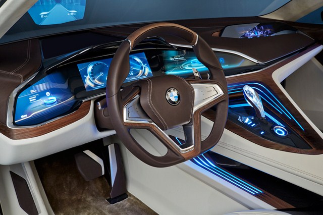 BMW Future Luxury Concept Instrumentation Bleue