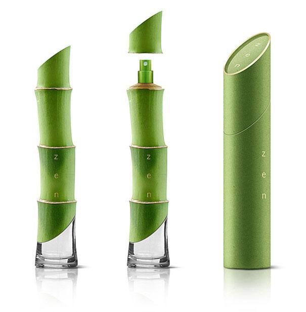 Packaging parfum vert