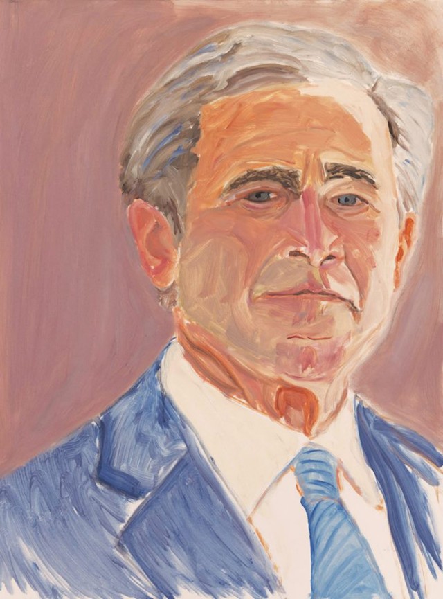 george bush autoportrait