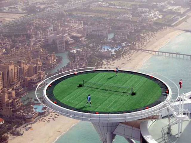 Dubai tennis hauteur