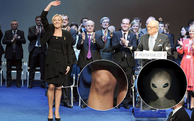 genoux alien Le Pen
