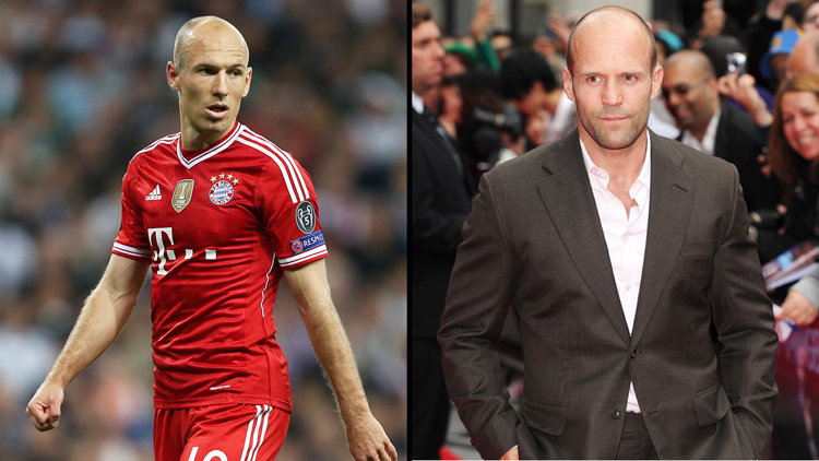 Arjen Robben Jason Statham clone