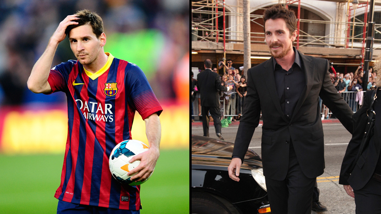 Lionel Messi Christian Bale clone