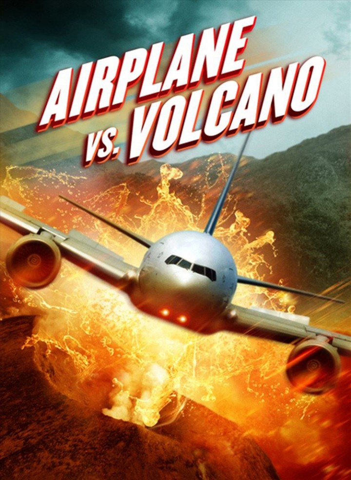 airplane vs volcano affiche