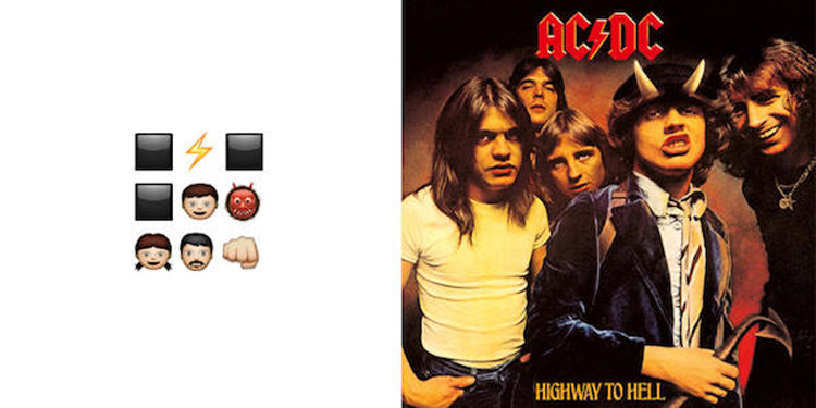 wesley stace emoji emoticone album cover acdc highway to hell