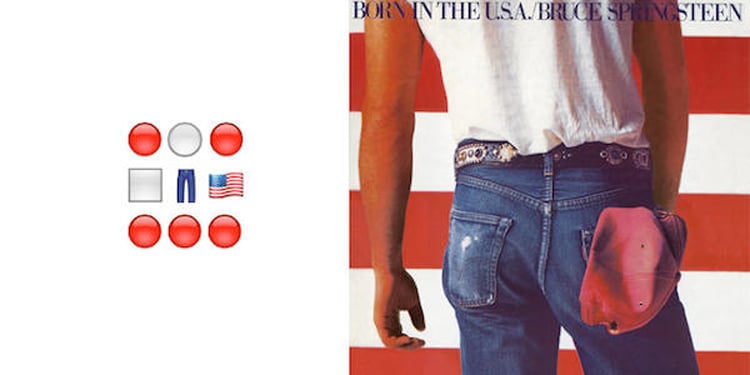 wesley stace emoji emoticone album cover born in the usa bruce springsteen