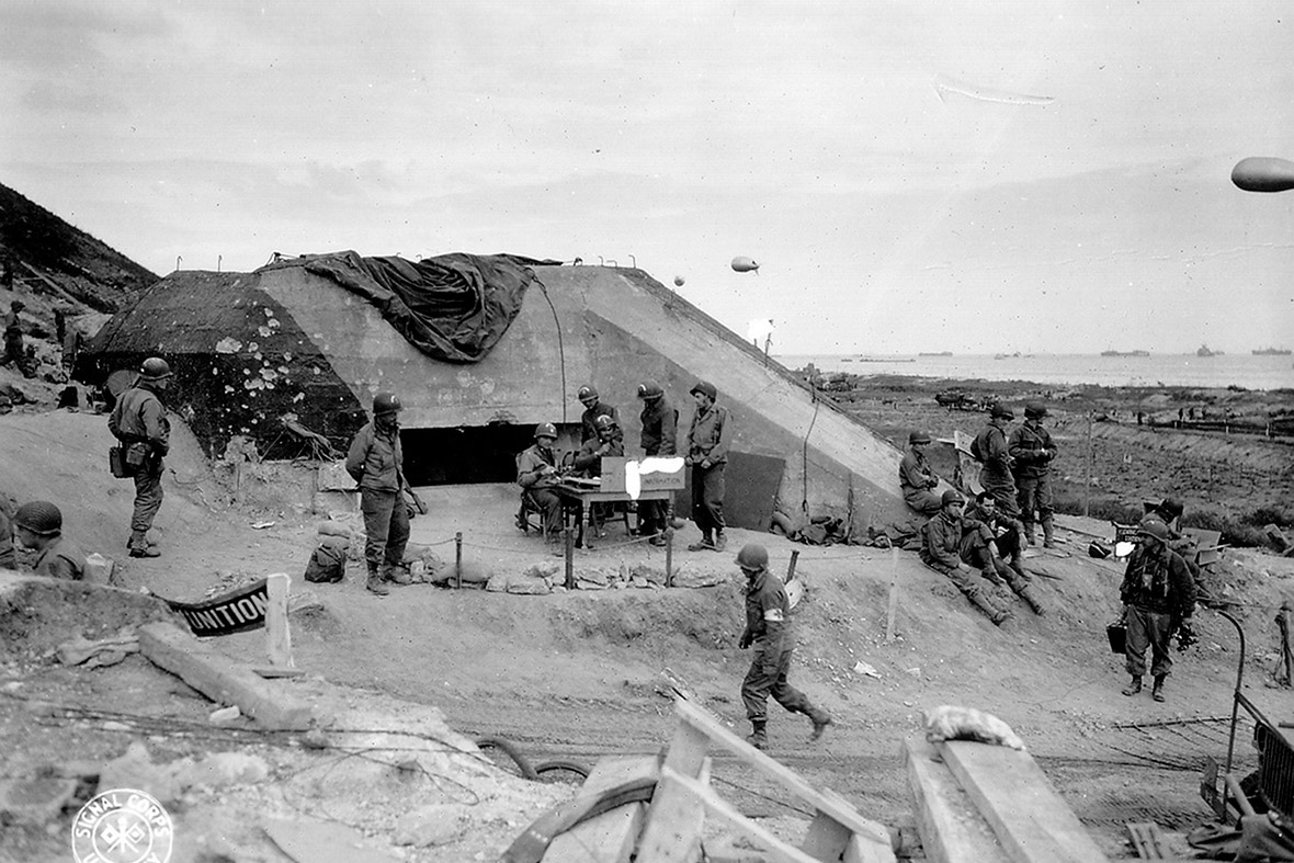 paysages debarquement normandie bunker 1944