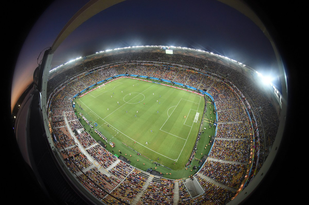 photo coupe du monde 2014 stade fish eye