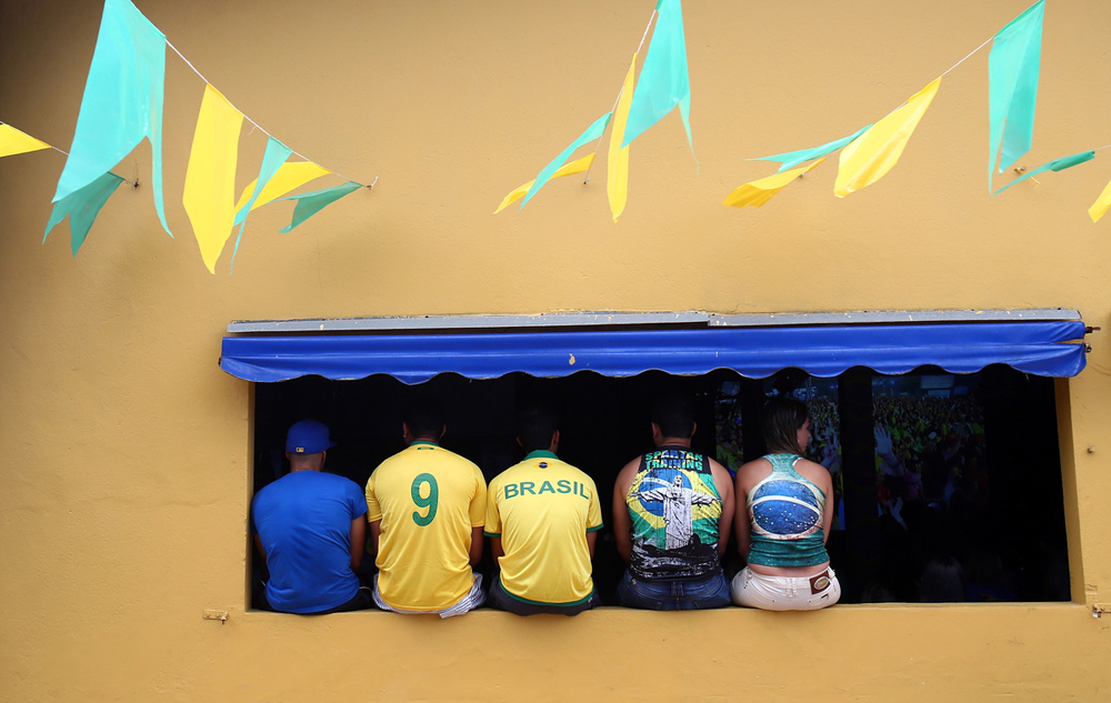 photo coupe du monde 2014 supporters bresiliens