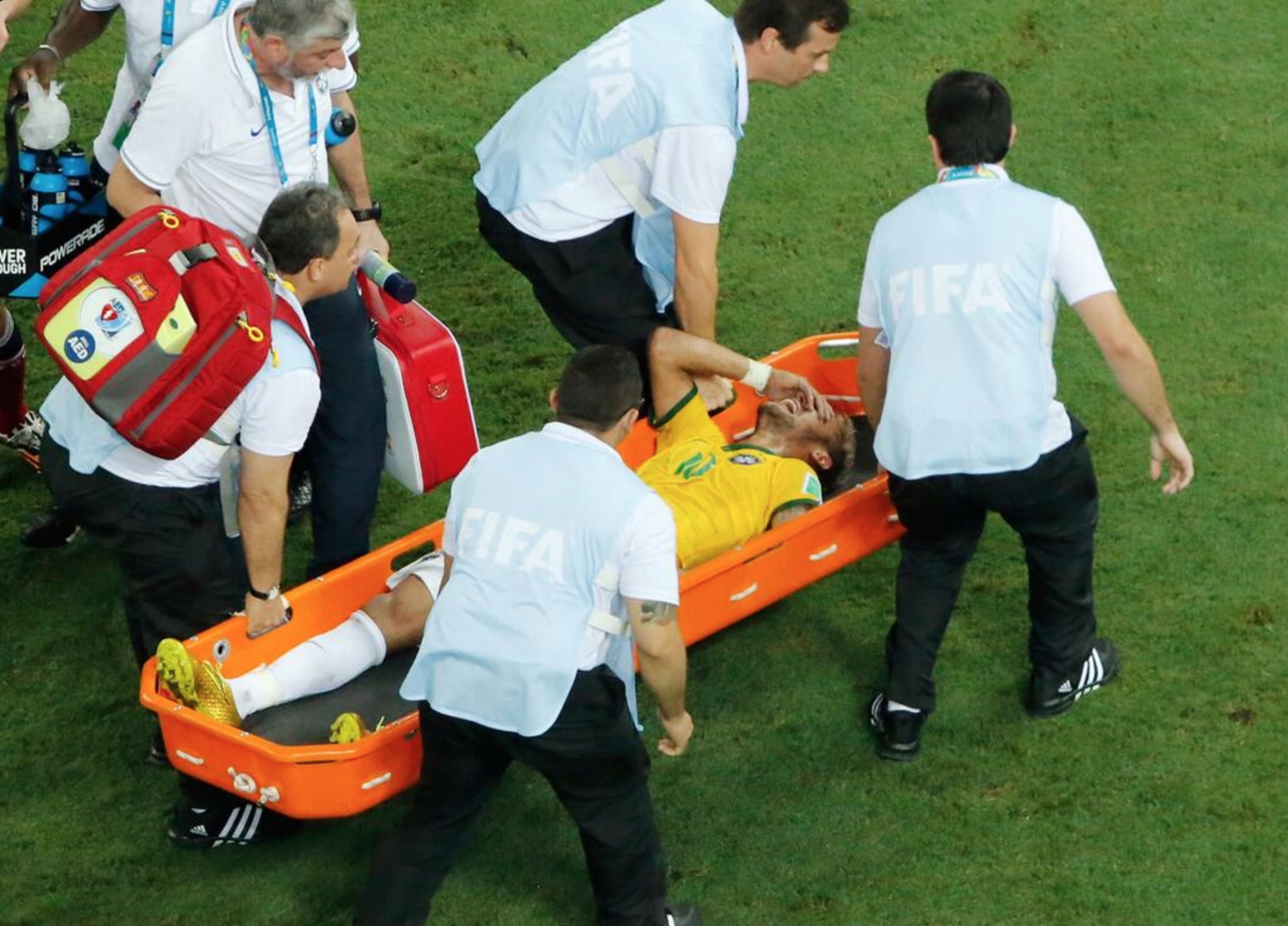 Neymar blesse Coupe du Monde 2014