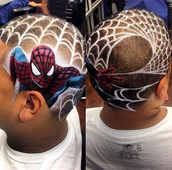 Spiderman coiffure