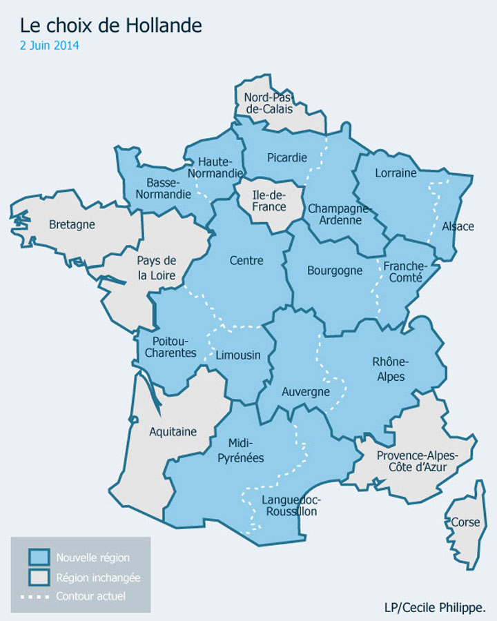 carte des regions juin 2014