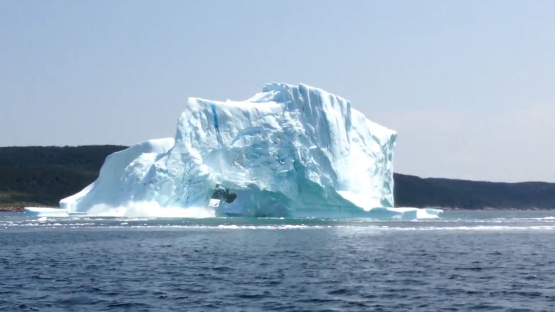effondrement iceberg canada touristes 1