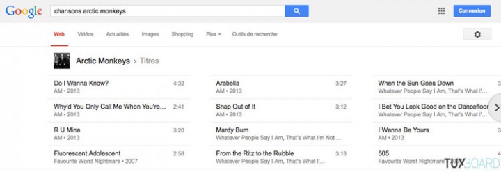 recherche chansons google