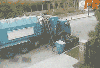 robot fail camion poubelle