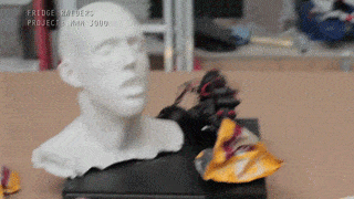 robot fail sculpture