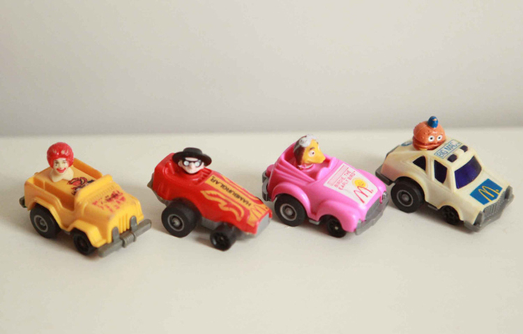 voiture course jouet happy meal 1985