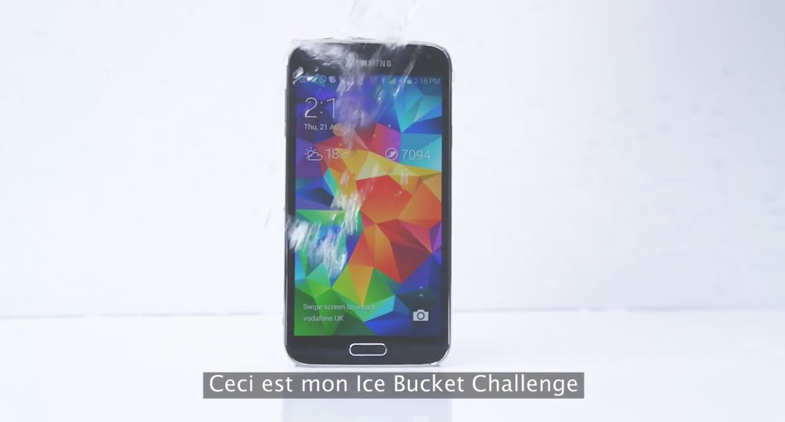 Ice Bucket Challenge Samsung S5