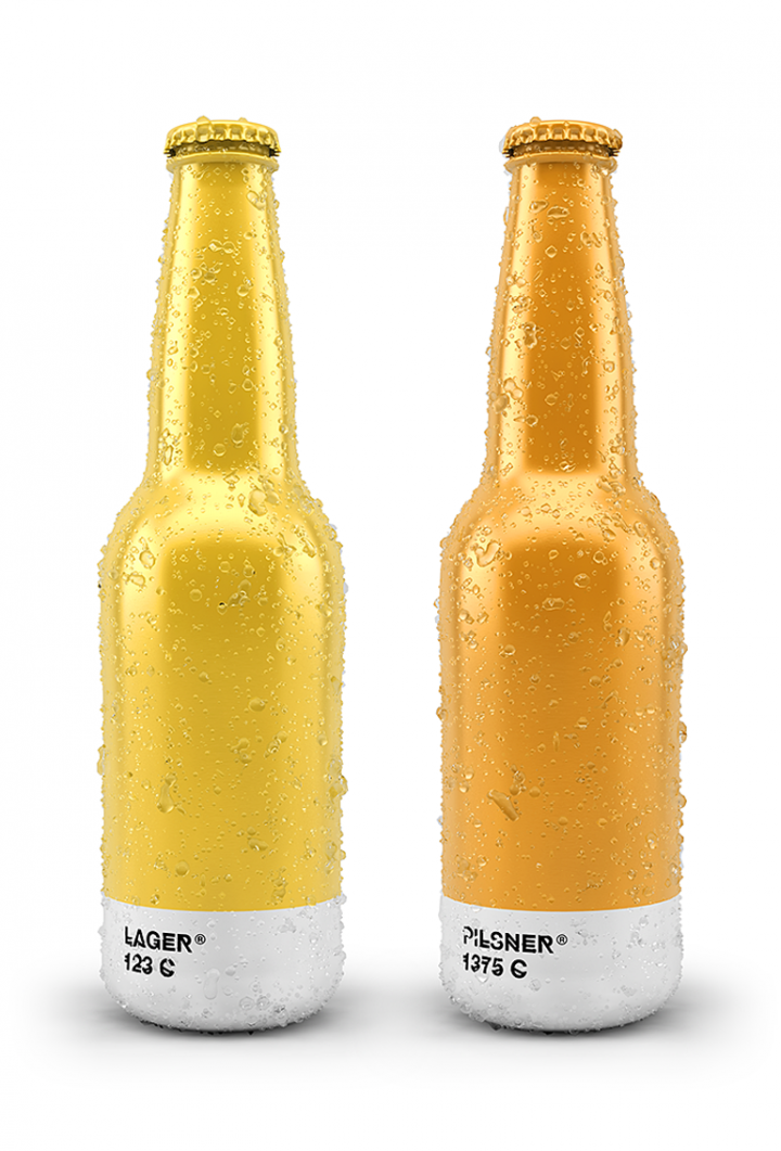packaging lager pilsner pantone bouteille