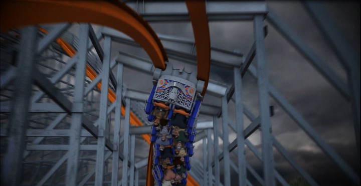 Roller Coaster de Batman version 4D 4