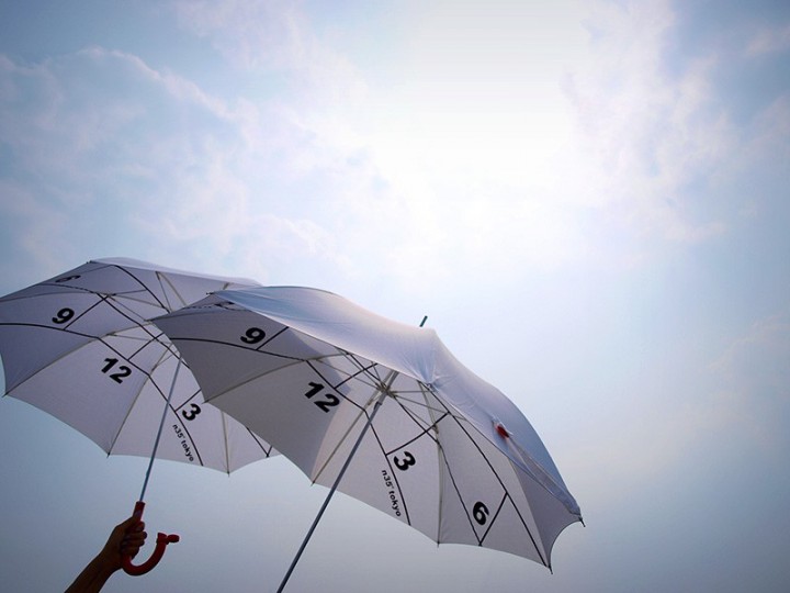 parapluie cadran solaire