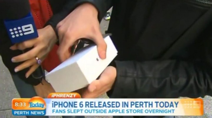 australien iPhone 6 journaliste fail